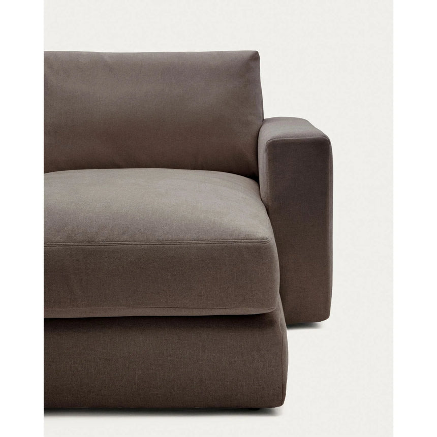 Modulares Sofa Alea für 4 Personen mit abnehmbarem Bezug aus Chenille mit Chaiselongue rechts, 310 cm von Kave Home – Bild 7