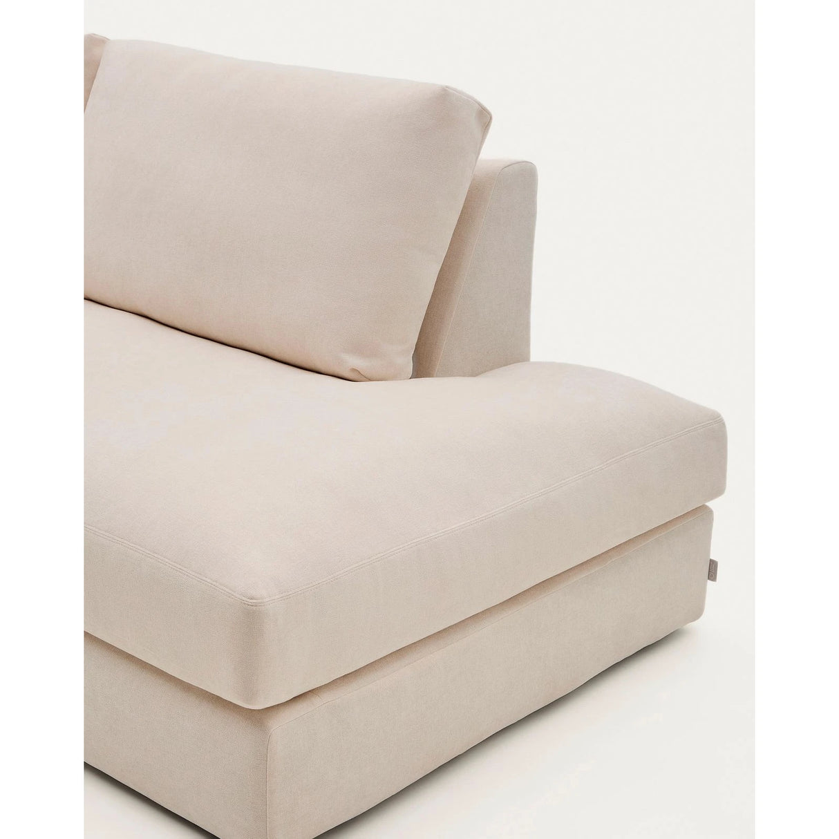 Modulares Sofa Alea für 5 Personen mit abnehmbarem Bezug aus Chenille mit Chaiselongue links in Beige, 340 cm von Kave Home – Bild 7