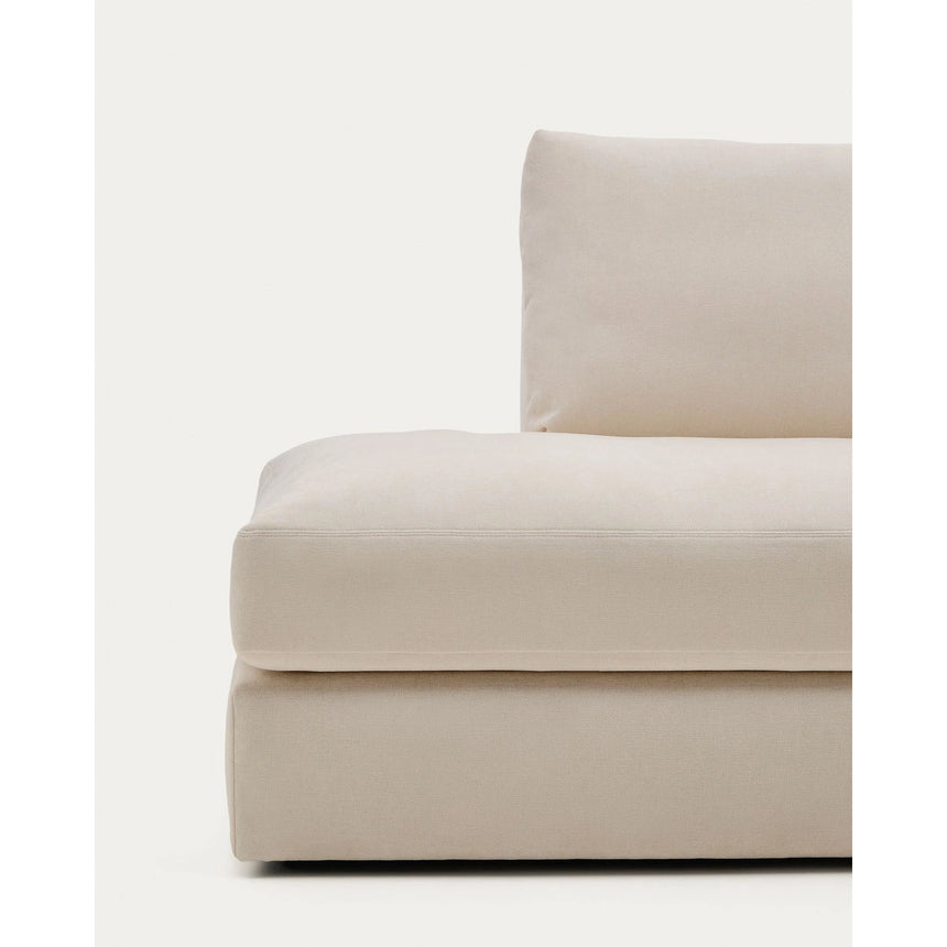 Modulares Sofa Alea für 5 Personen mit abnehmbarem Bezug aus Chenille mit Chaiselongue rechts in Beige, 340 cm von Kave Home – Bild 6
