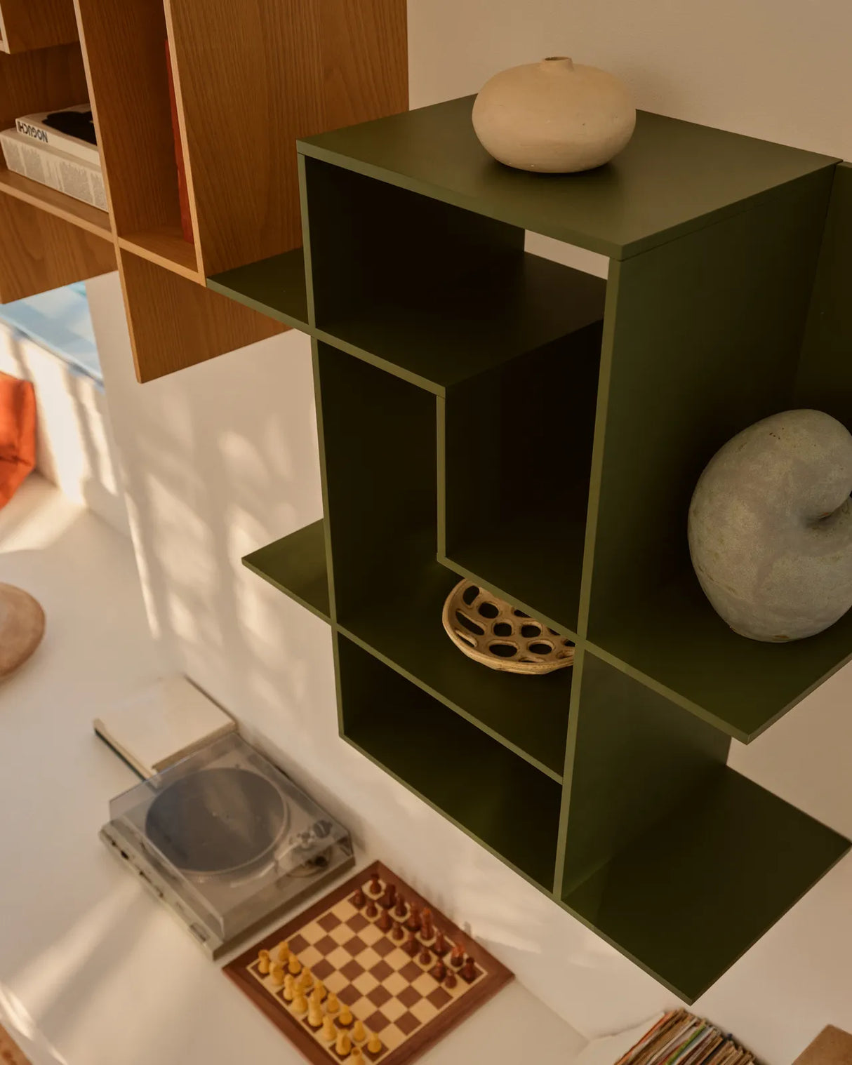 Modularregal Ina aus grün lackiertem MDF 80 x 80 cm FSC 100% von Kave Home – Bild 4