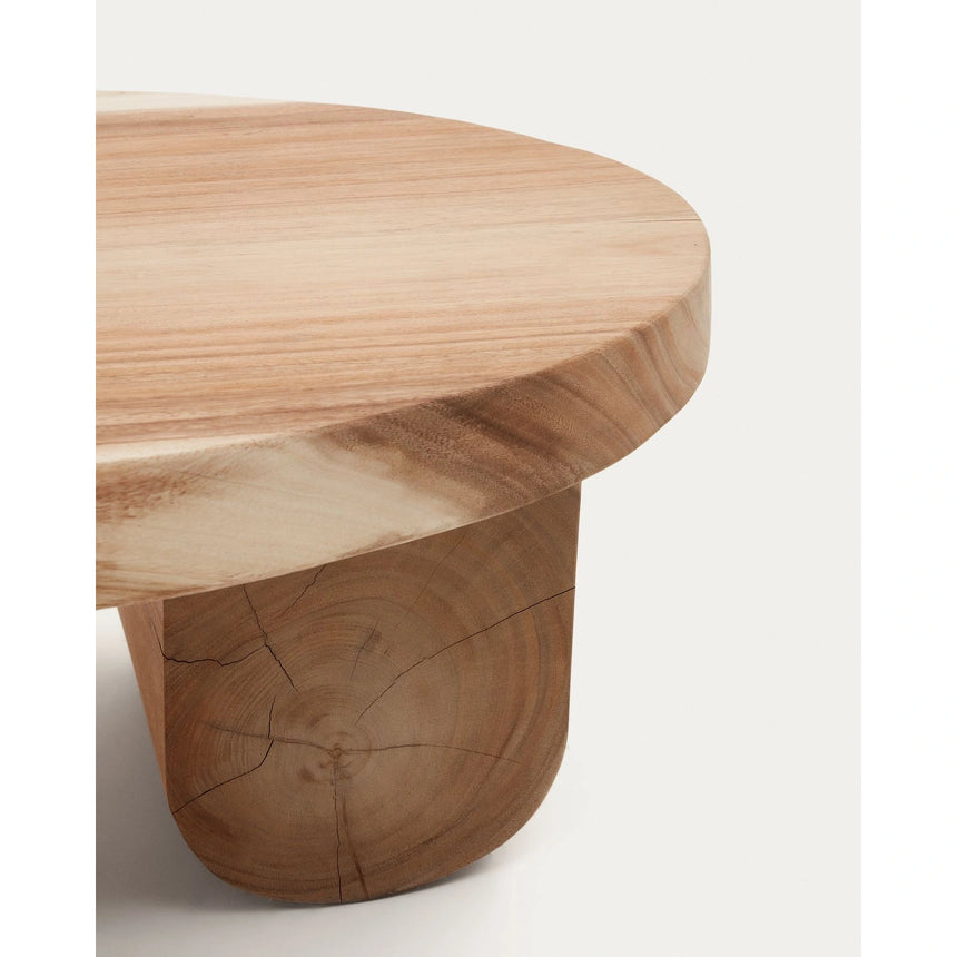 Mosi Couchtisch aus massivem Mungurholz Ø 90 x 60 cm von Kave Home – Bild 8