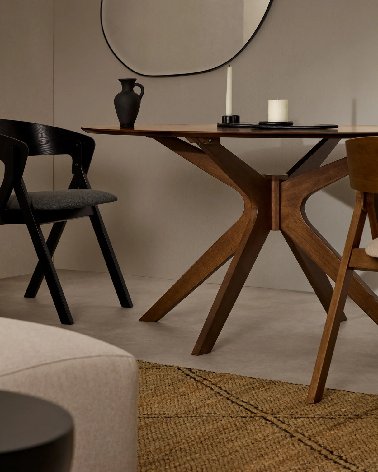 Naanim Tisch aus Nussbaumfurnier 180 x 110 cm von Kave Home – Produktbild 6