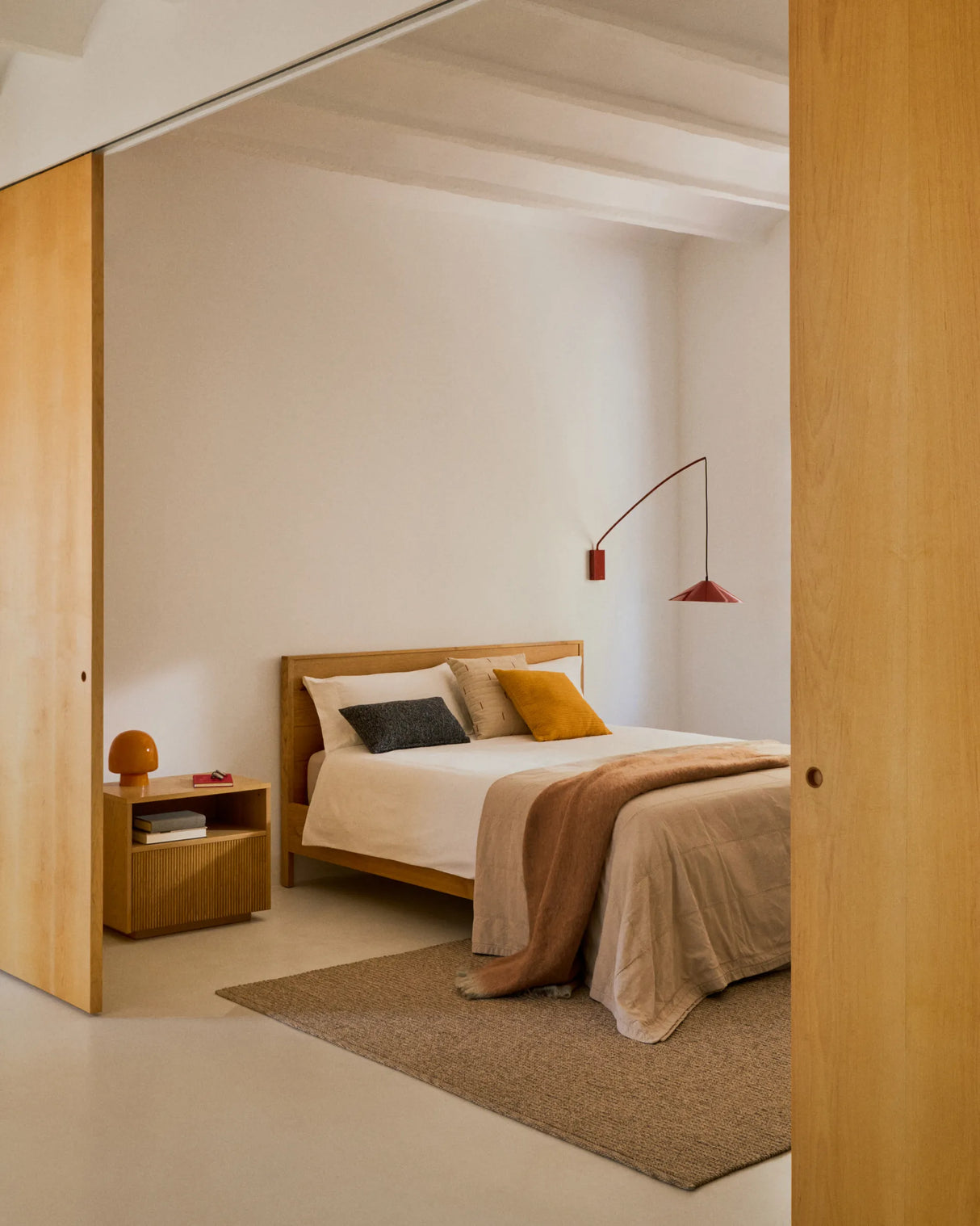 Nachttisch Helvine 1 Schublade aus Eichenfurnier 60 x 52 cm FSC 100% von Kave Home – Produktbild 4