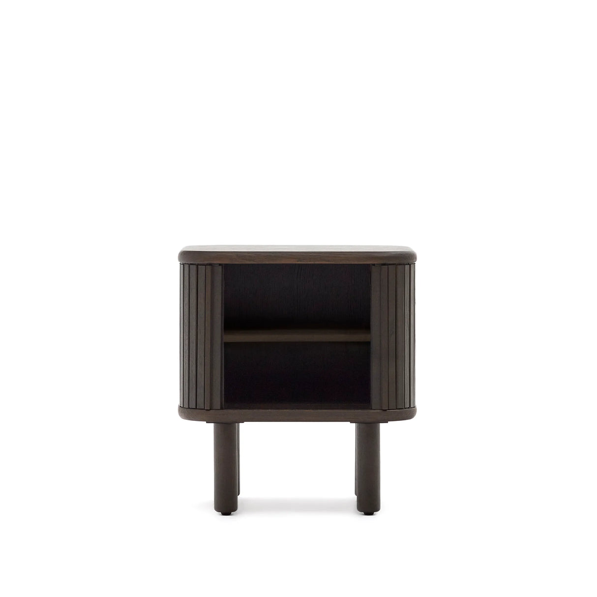 Nachttisch Mailen aus Eschenfurnier mit dunklem Finish 50 x 55 cm von Kave Home – Produktbild 12