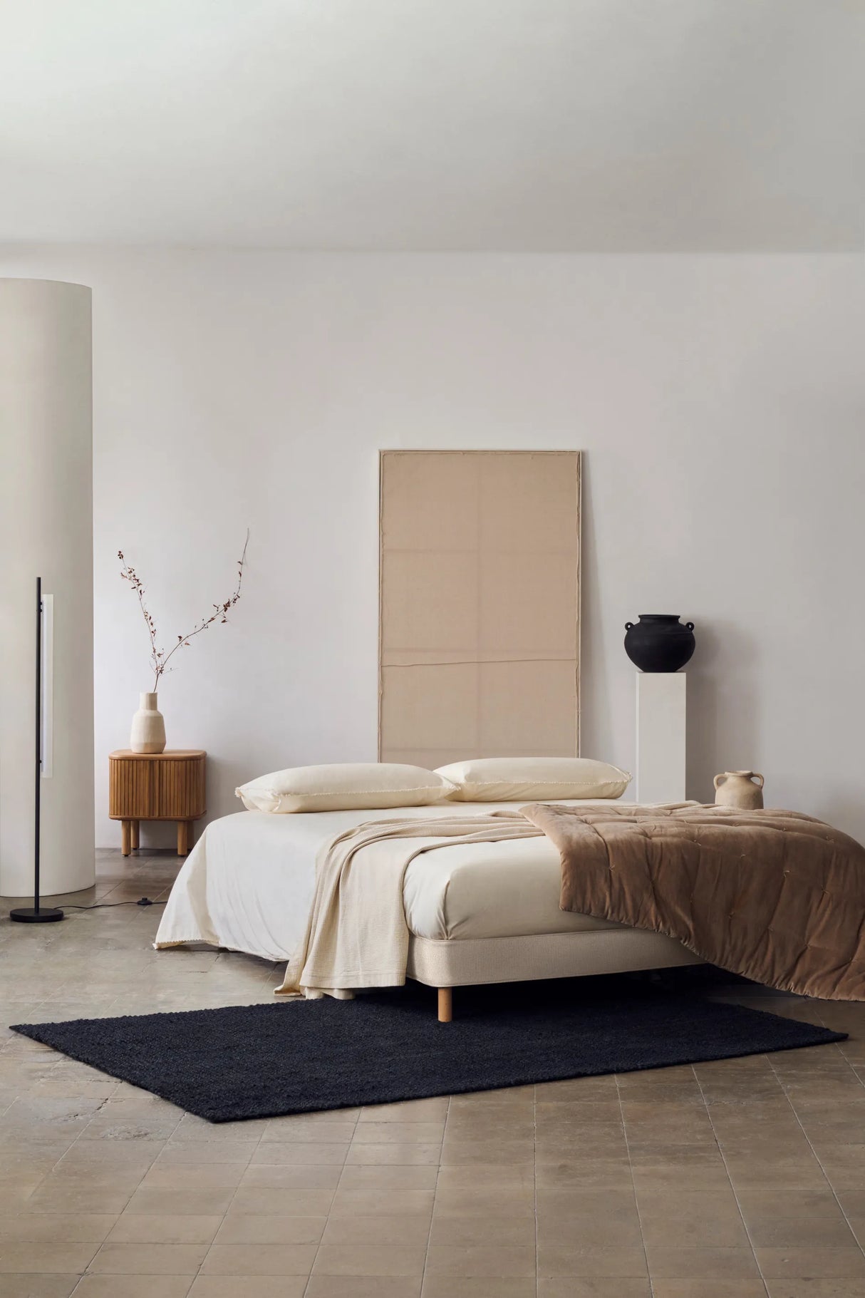 Nachttisch Mailen aus Eschenfurnier mit natürlichem Finish 50 x 55 cm von Kave Home – Produktbild 5