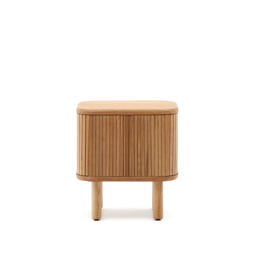Nachttisch Mailen aus Eschenfurnier mit natürlichem Finish 50 x 55 cm von Kave Home – Produktbild 8