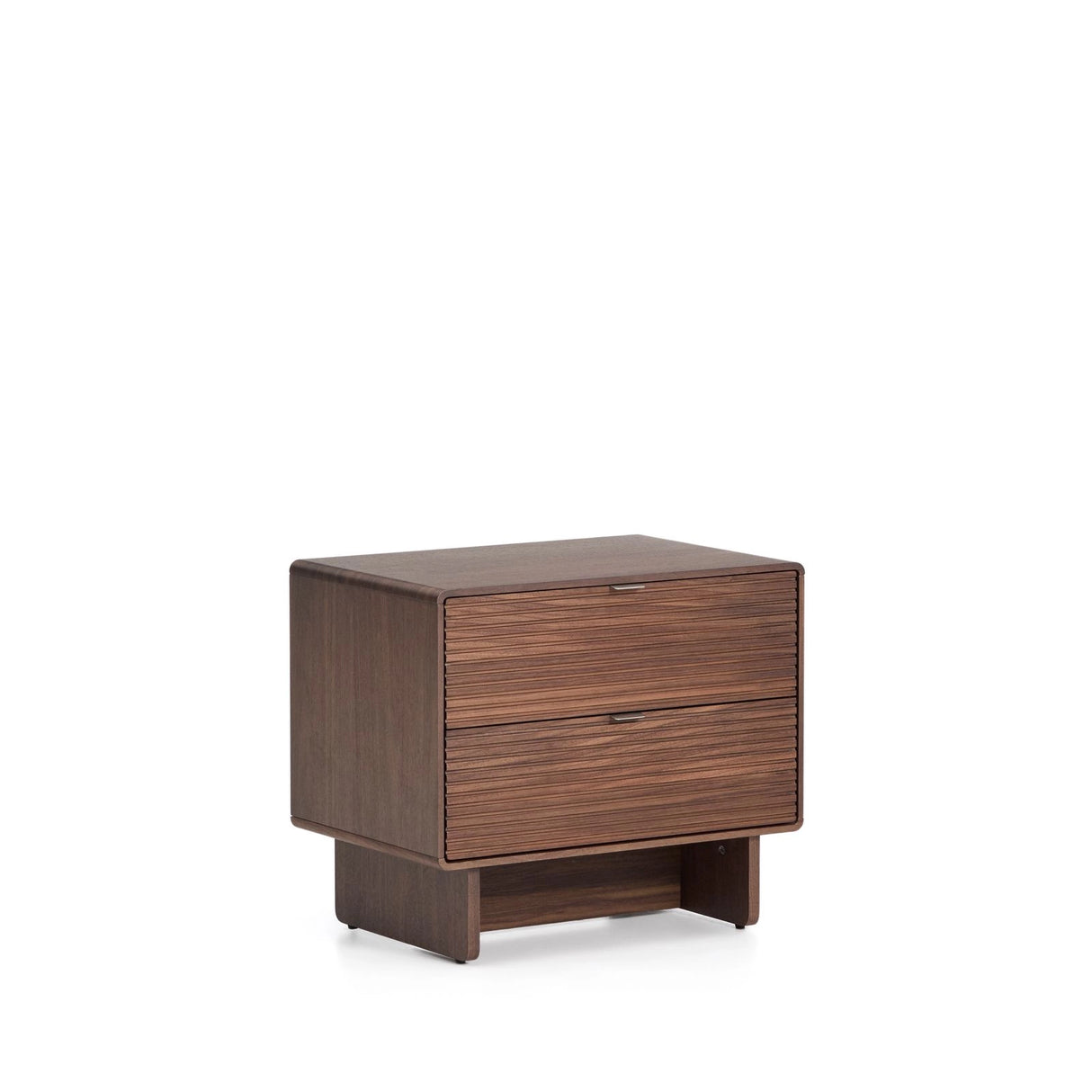 Norlen Nachttisch mit 2 Schubladen in Nussbaumfurnier, FSC Mix Credit, 60 x 52 cm von Kave Home – Produktbild 3