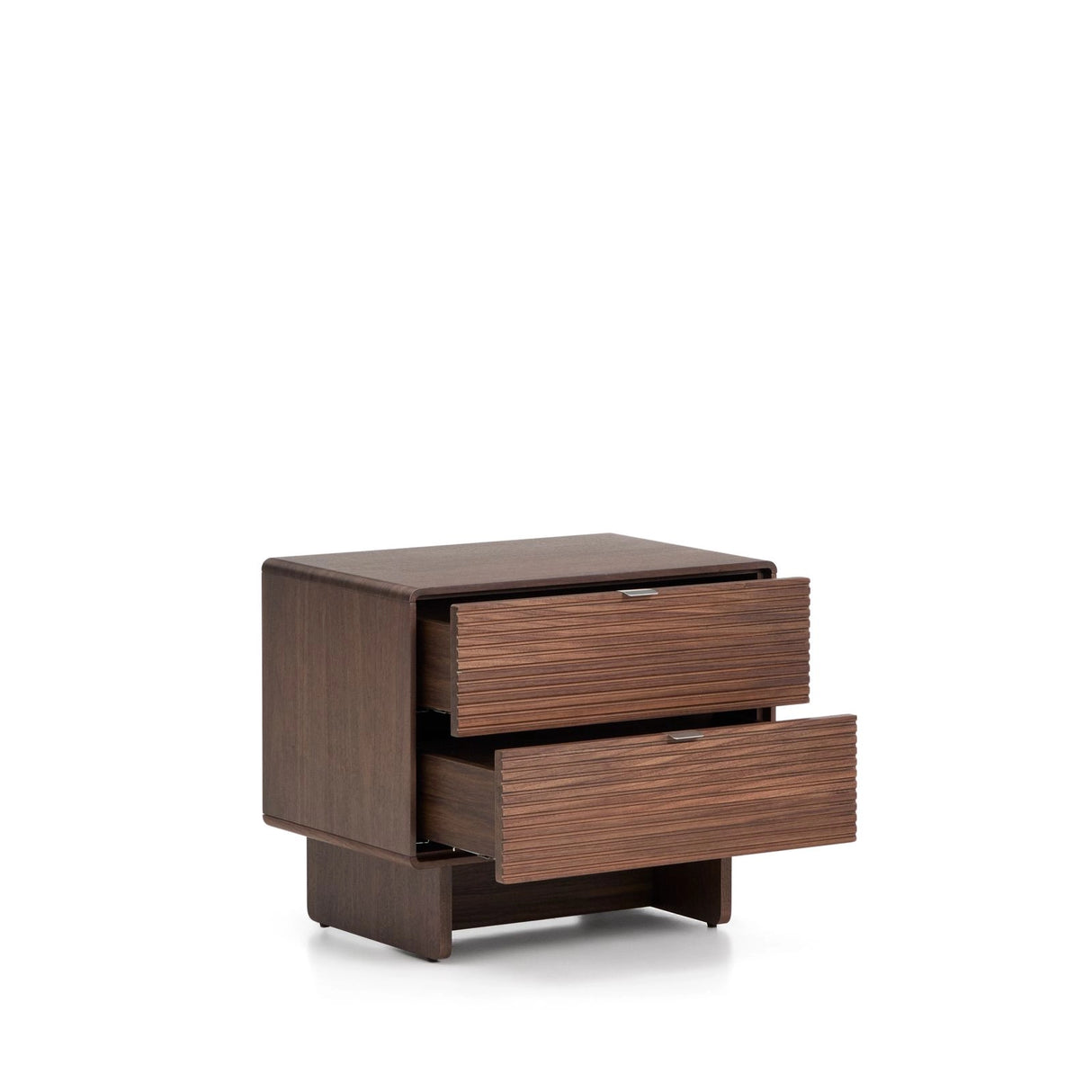 Norlen Nachttisch mit 2 Schubladen in Nussbaumfurnier, FSC Mix Credit, 60 x 52 cm von Kave Home – Produktbild 4