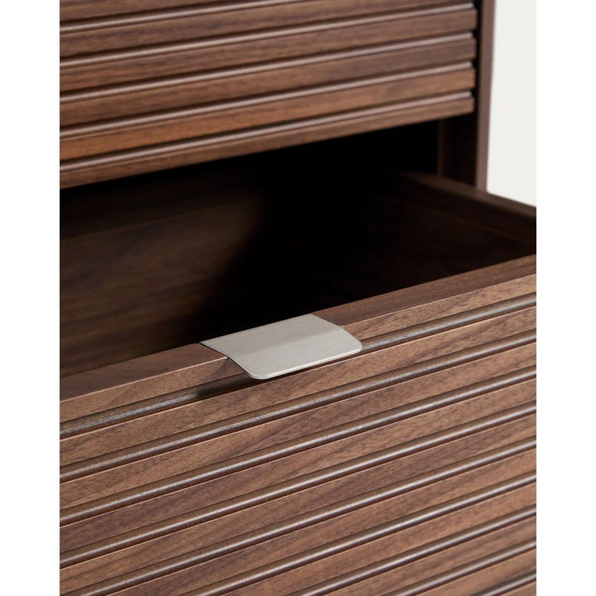 Norlen Nachttisch mit 2 Schubladen in Nussbaumfurnier, FSC Mix Credit, 60 x 52 cm von Kave Home – Produktbild 6