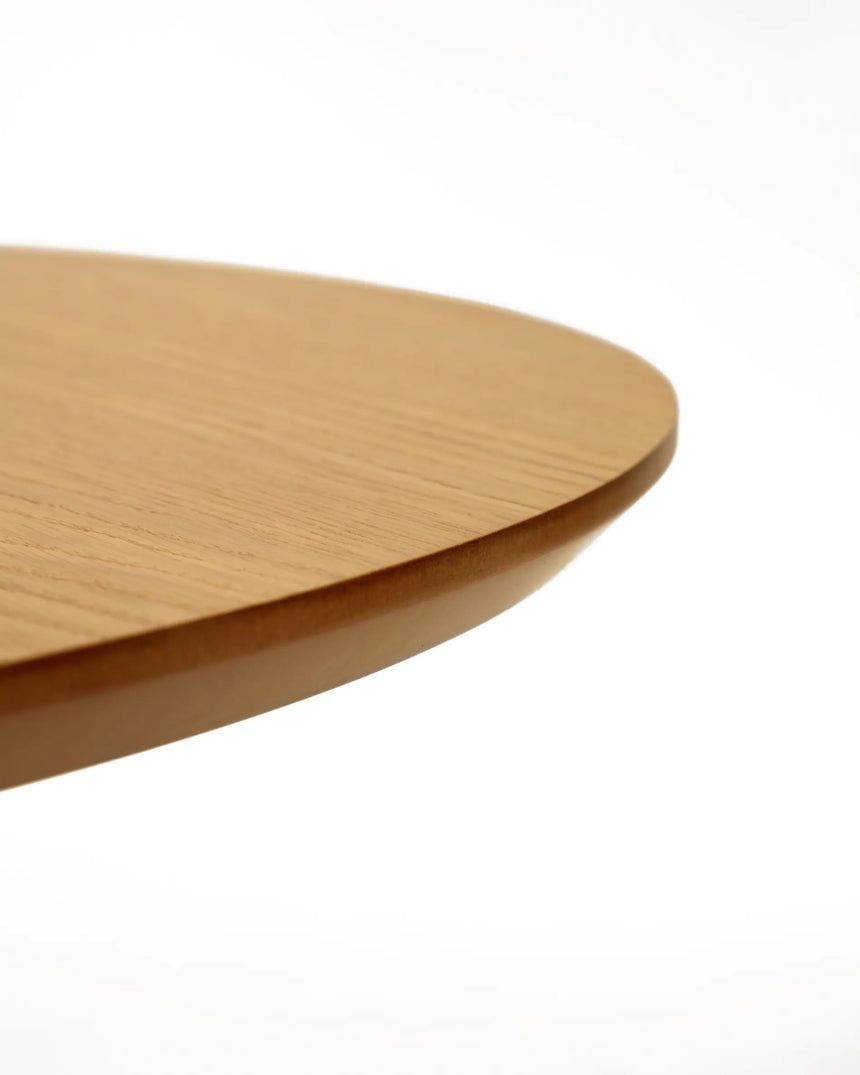 Oqui runder Ausziehtisch in Eichenfurnier und Beine aus Massivholz Ø 120 (200) x 120 cm von Kave Home – Produktbild 2