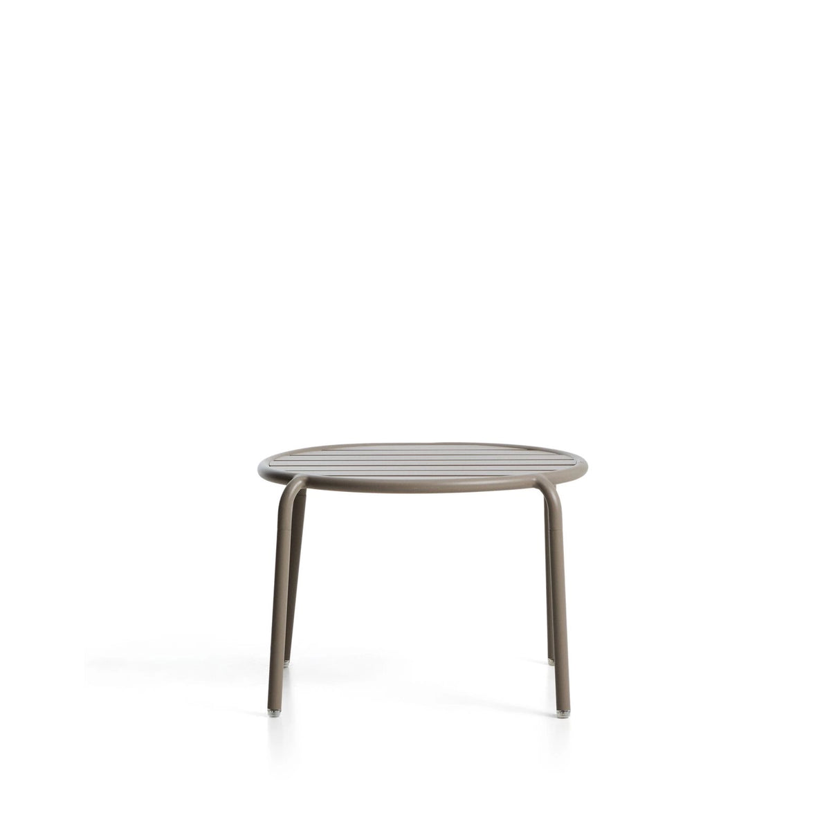 Outdoor-Beistelltisch Joncols aus Aluminium mit taupefarbener Lackierung, Ø 60 cm von Kave Home – Bild 1