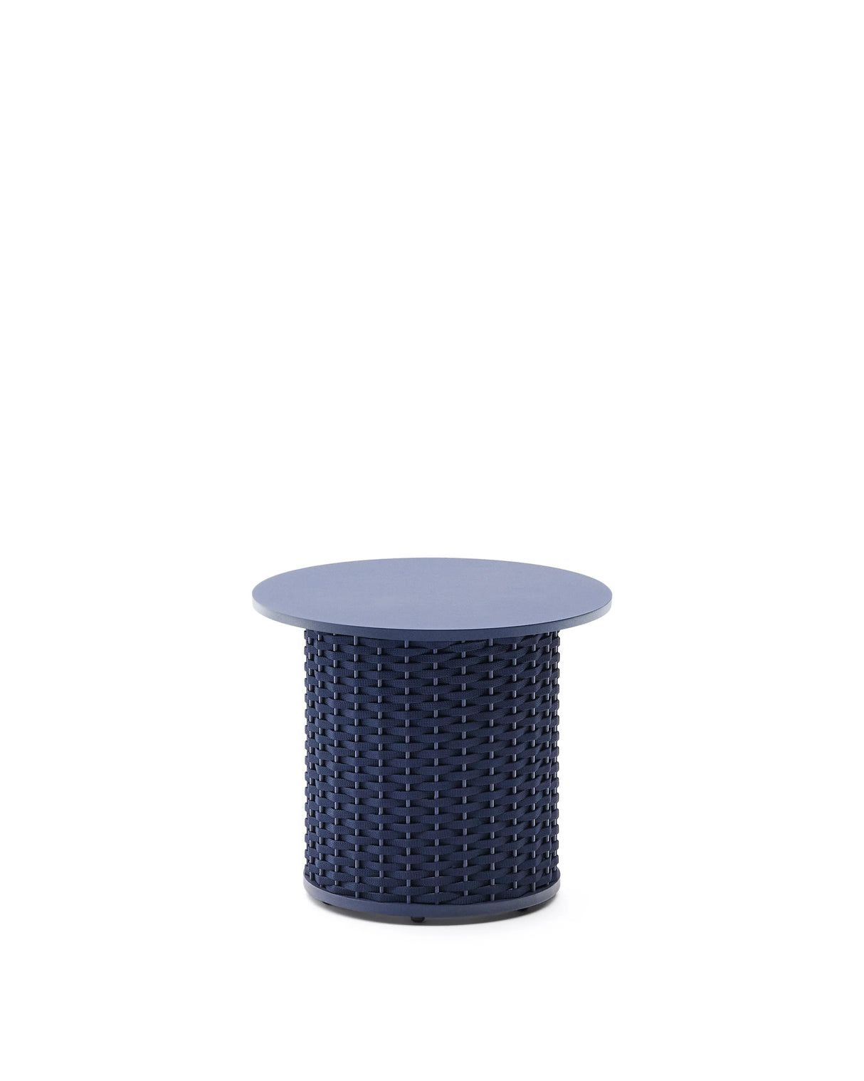 Outdoor-Beistelltisch Sedalis aus Aluminium und blauem Seil Ø50 cm von Kave Home – Produktbild 7