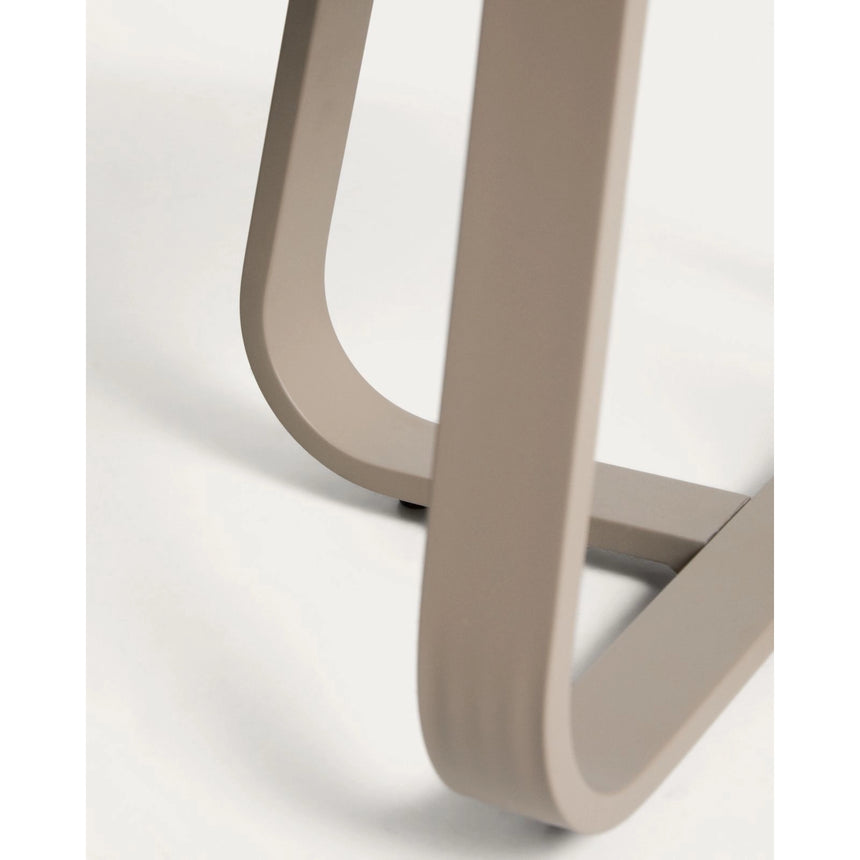 Outdoor Beistelltisch Tamaris aus Aluminium in Taupe Ø 48 cm von Kave Home – Bild 7