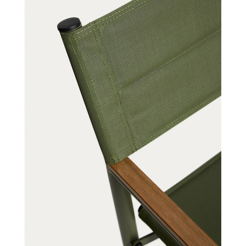Outdoor-Klappstuhl Tisno aus grünem Aluminium und grünem Texteline von Kave Home – Bild 11