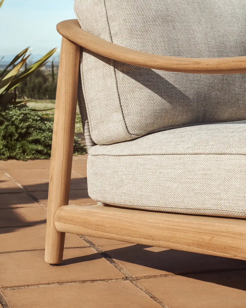 Outdoor-Sessel Elunda aus massivem Teakholz, FSC 100 % von Kave Home – Bild 4
