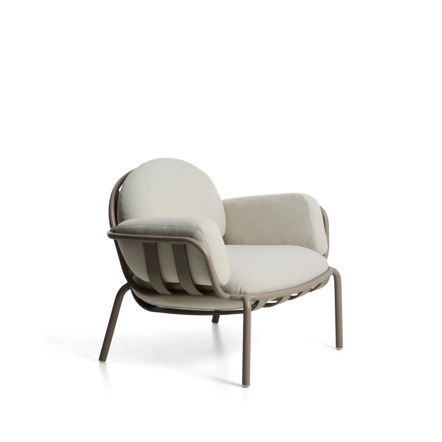 Outdoor-Sessel Joncols aus Aluminium mit taupefarbener Lackierung von Kave Home – Bild 1