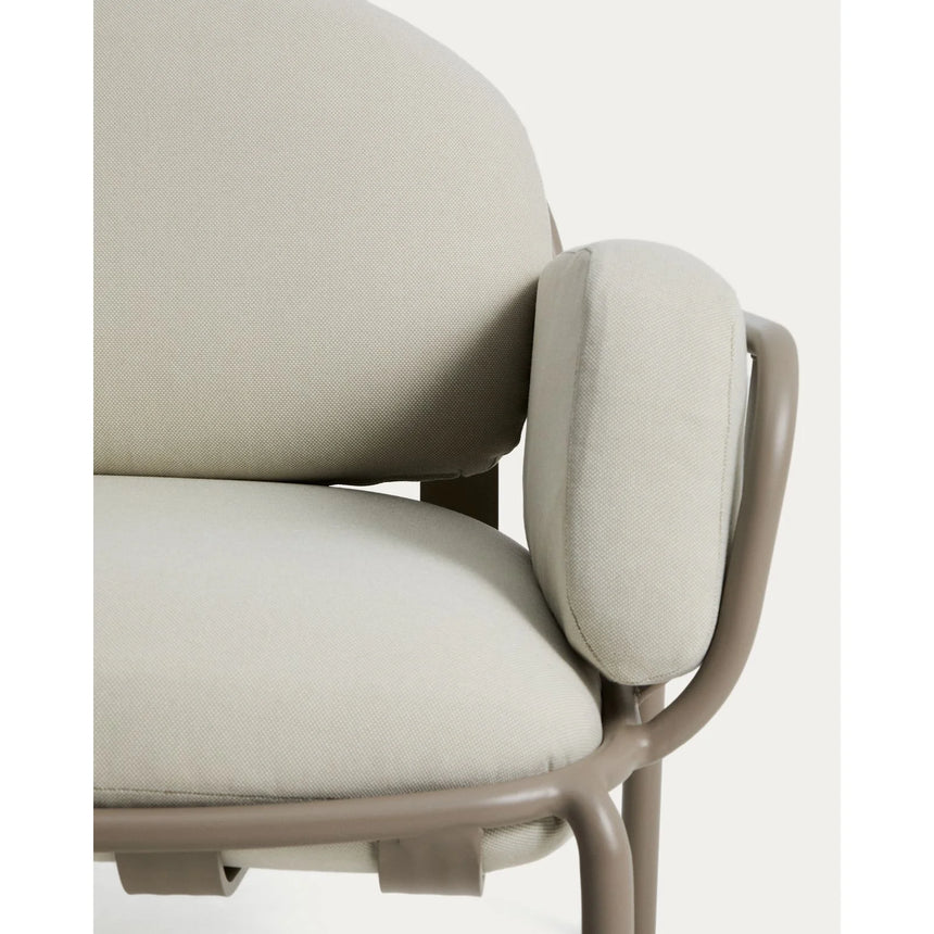 Outdoor-Sessel Joncols aus Aluminium mit taupefarbener Lackierung von Kave Home – Bild 7