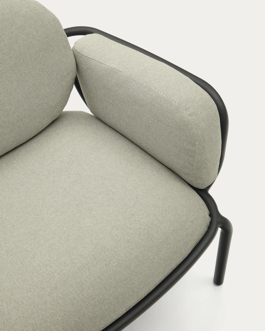 Outdoor-Sessel Joncols mit Bezug in Beige aus Aluminium mit grau lackiertem Finish von Kave Home – Produktbild 11