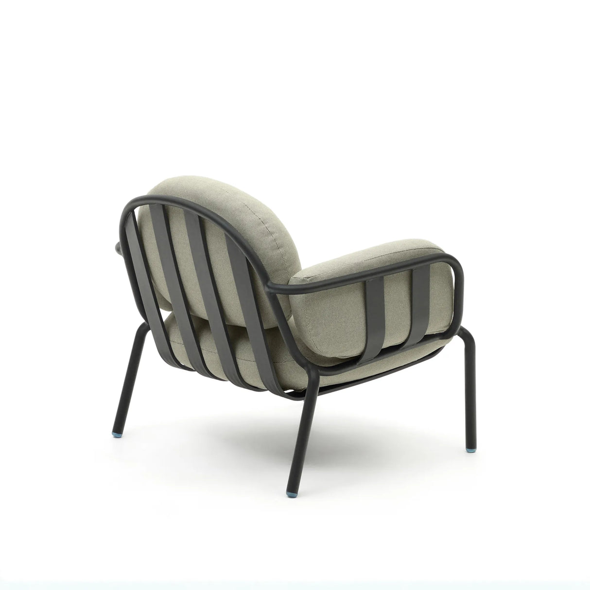 Outdoor-Sessel Joncols mit Bezug in Beige aus Aluminium mit grau lackiertem Finish von Kave Home – Produktbild 8