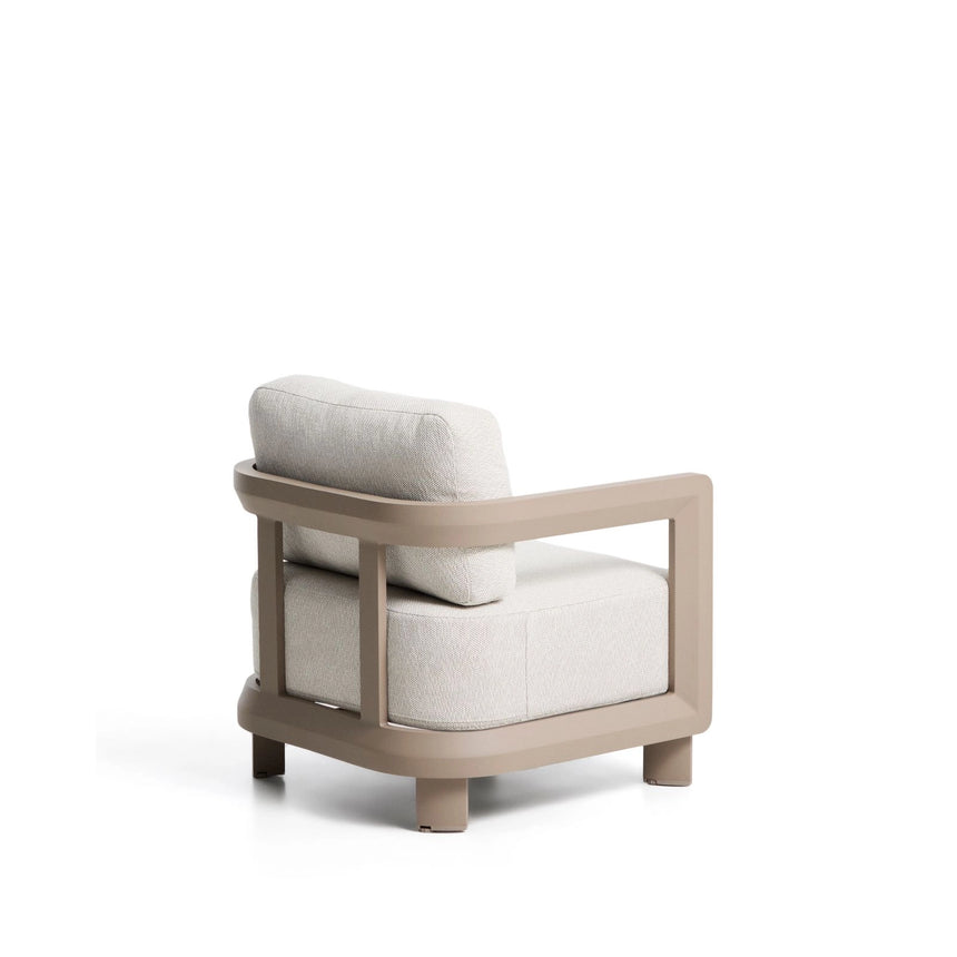 Outdoor-Sessel Nerano aus Aluminium in Taupe von Kave Home – Bild 1