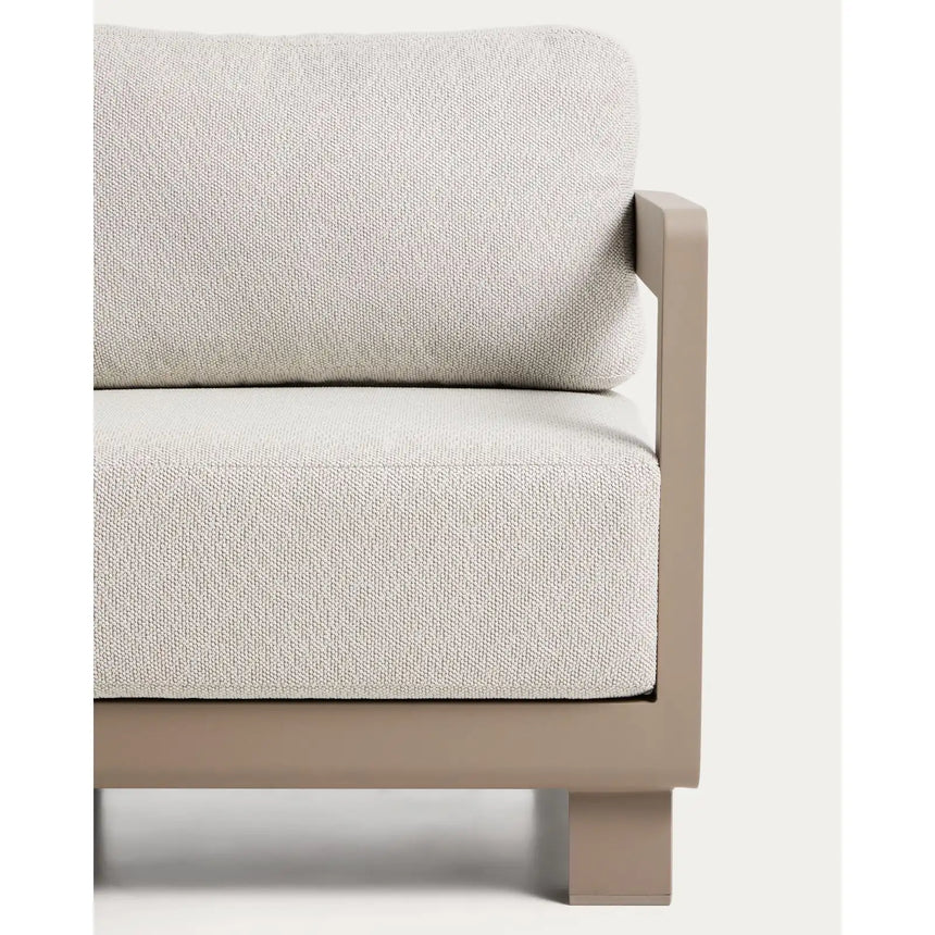 Outdoor-Sessel Nerano aus Aluminium in Taupe von Kave Home – Bild 7