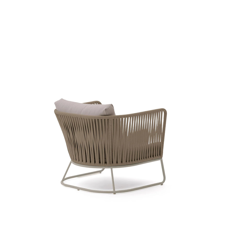 Outdoor-Sessel Saconca aus Seil und beige verzinktem Stahl von Kave Home – Bild 5