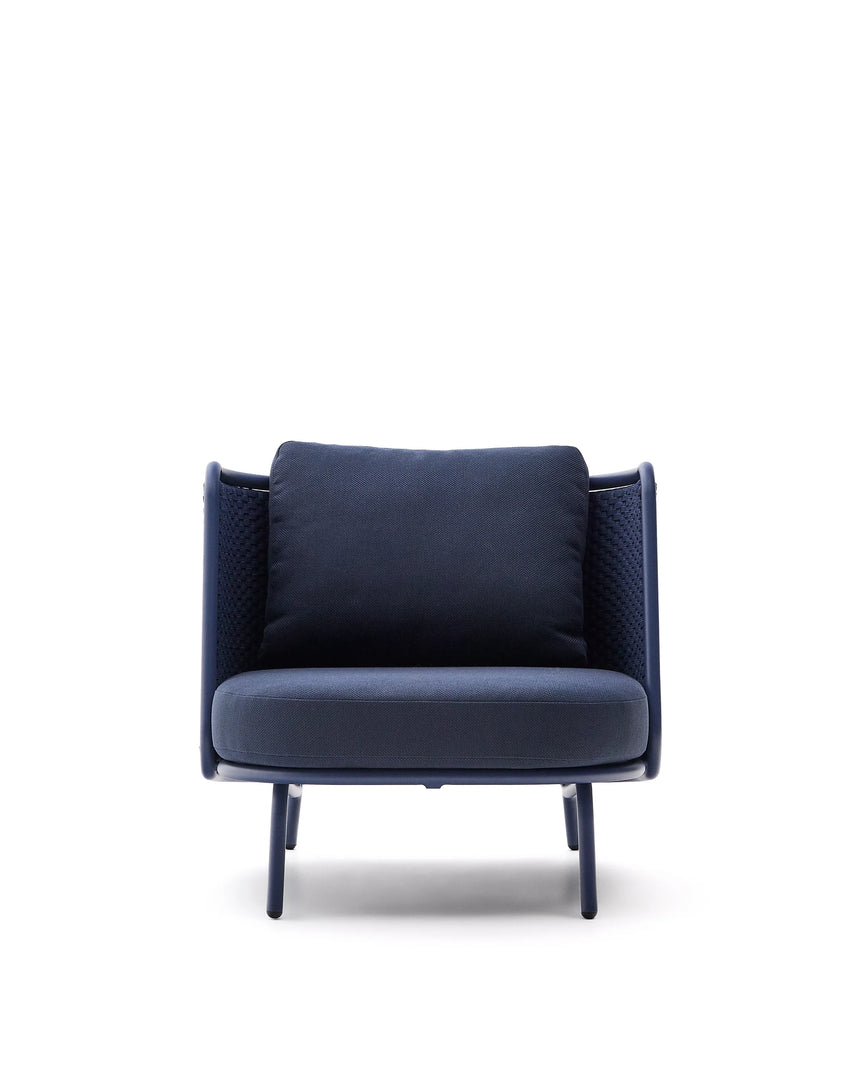 Outdoor-Sessel Sedalis aus Aluminium und blauem Seil von Kave Home – Produktbild 11