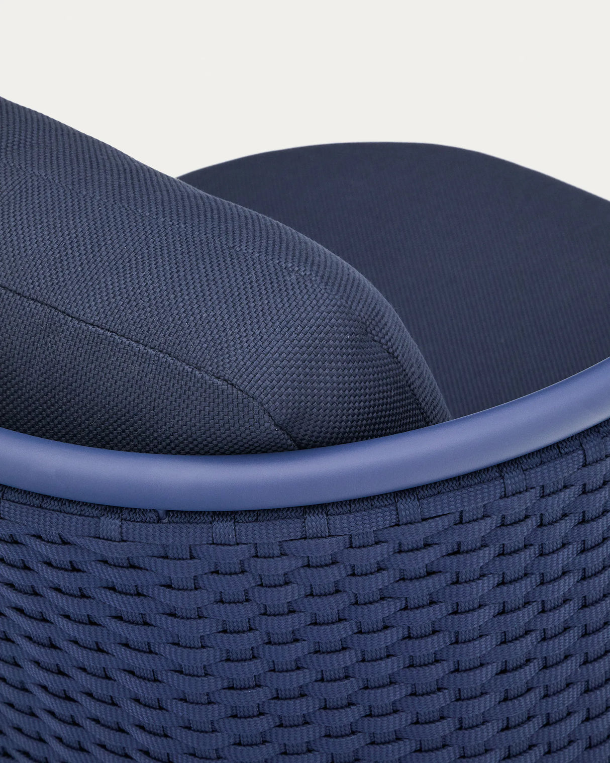 Outdoor-Sessel Sedalis aus Aluminium und blauem Seil von Kave Home – Produktbild 2