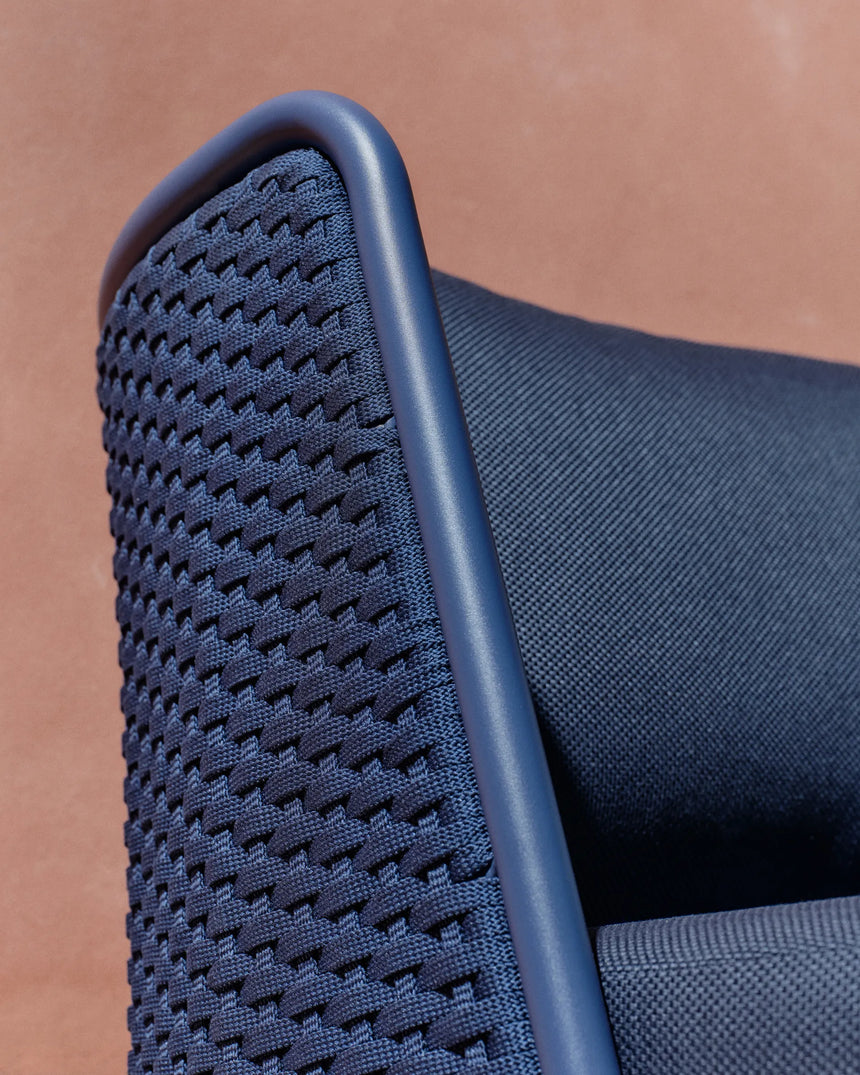 Outdoor-Sessel Sedalis aus Aluminium und blauem Seil von Kave Home – Produktbild 8