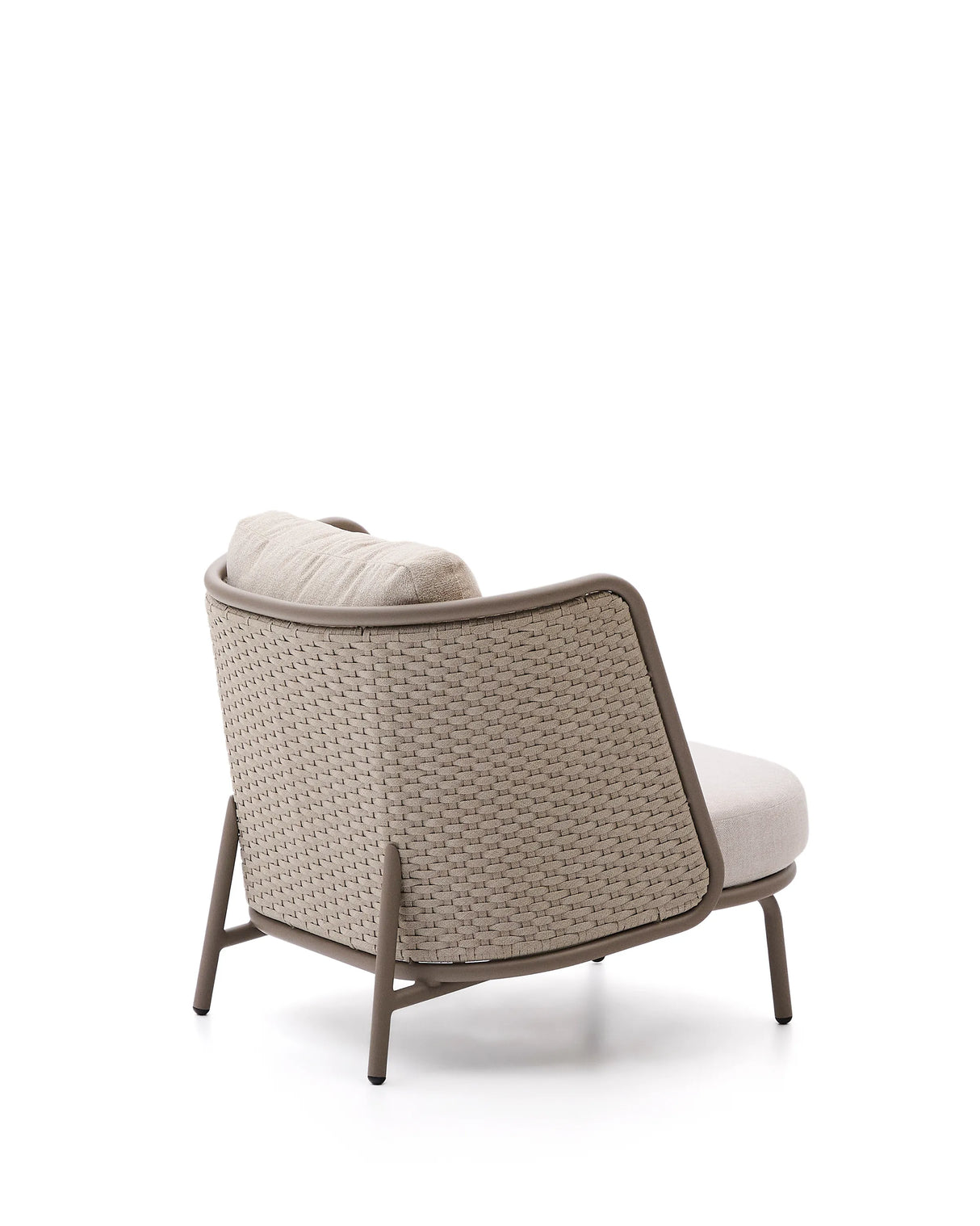 Outdoor-Sessel Sedalis aus Aluminium und taupefarbenem Seil von Kave Home – Produktbild 11