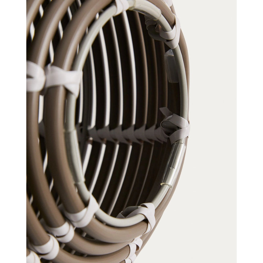 Outdoor-Solar-Tischlampe Garoina aus synthetischem Rattan in Taupe mit LED-Technologie, Ø 25 cm von Kave Home – Bild 10