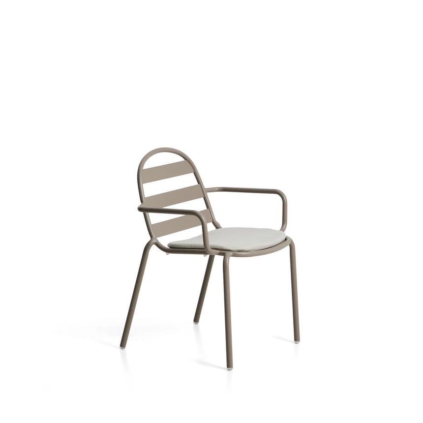 Outdoor-Stuhl Joncols aus Aluminium mit taupefarbener Lackierung von Kave Home – Bild 1