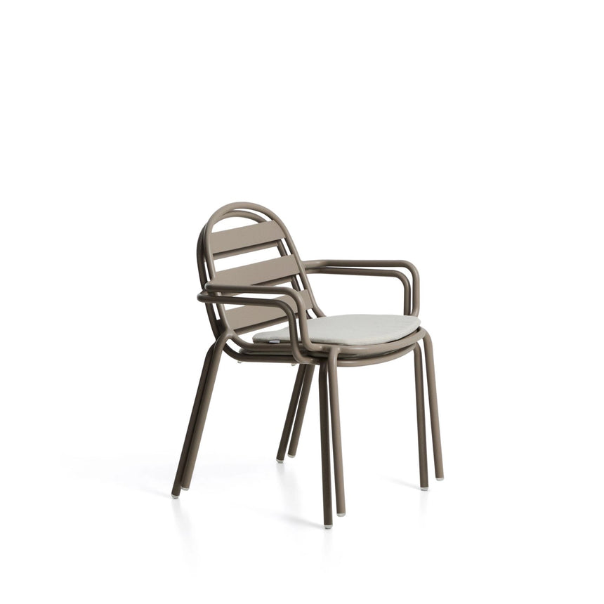 Outdoor-Stuhl Joncols aus Aluminium mit taupefarbener Lackierung von Kave Home – Bild 5