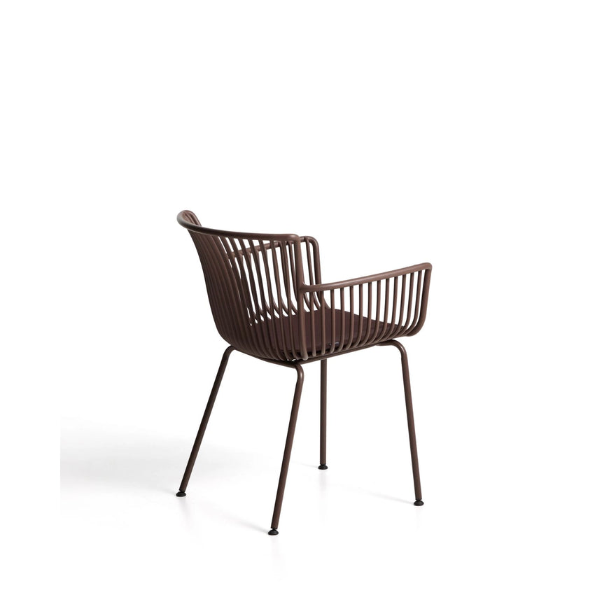 Outdoor-Stuhl Surpika mit braunen Stahlbeinen von Kave Home – Bild 4