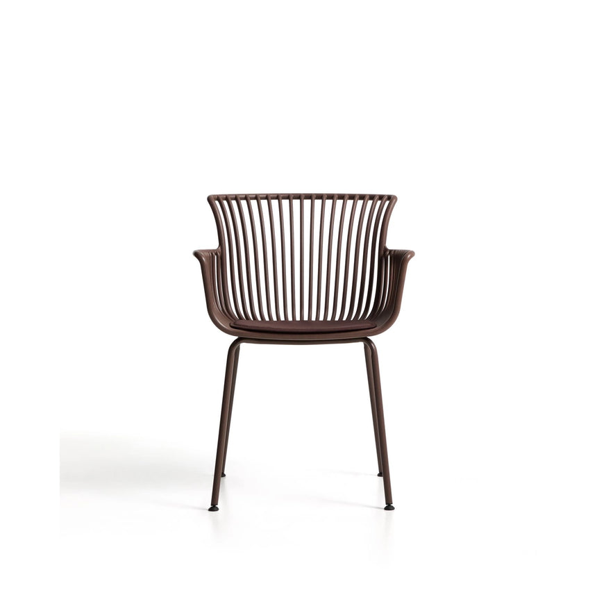Outdoor-Stuhl Surpika mit braunen Stahlbeinen von Kave Home – Bild 5