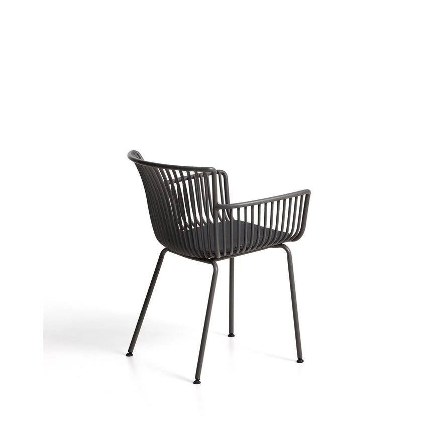 Outdoor-Stuhl Surpika mit graphitgrauen Stahlbeinen von Kave Home – Bild 5