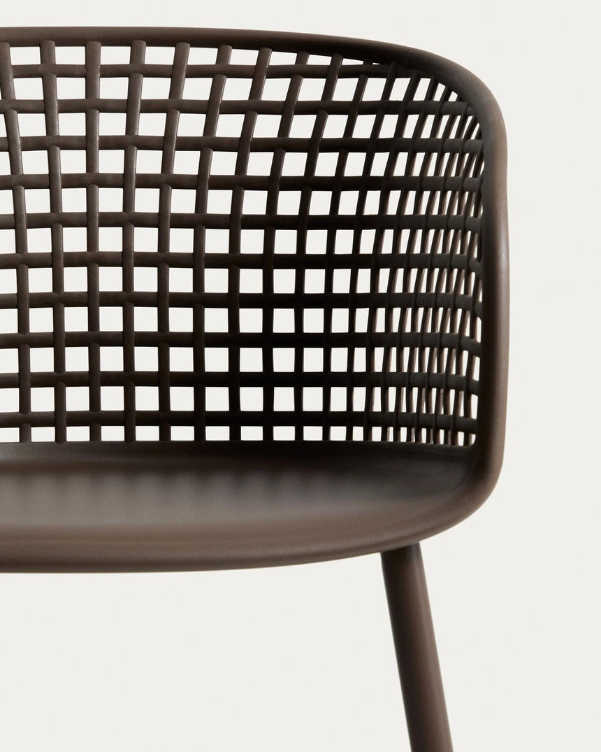 Outdoor-Stuhl Tenaro aus Kunststoff mit Stahlgestell von Kave Home – Bild 5