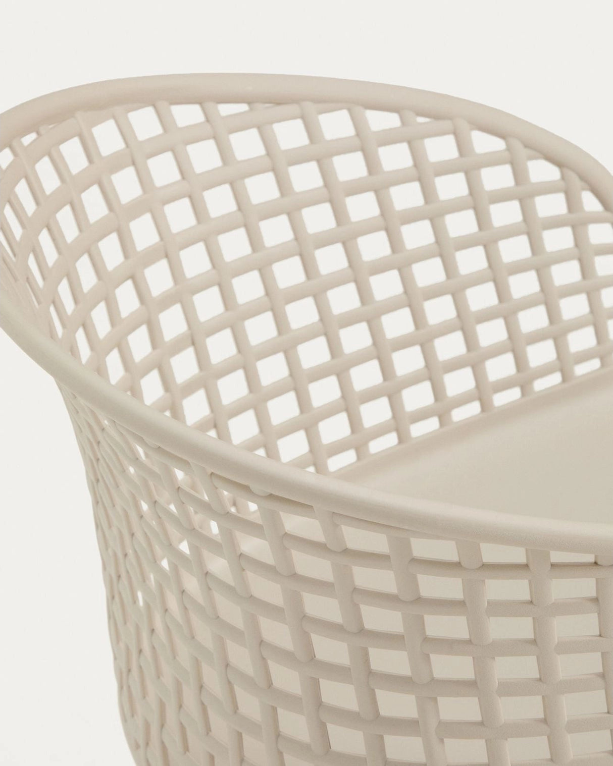 Outdoor-Stuhl Tenaro aus Kunststoff mit beigem Stahlgestell von Kave Home – Bild 8