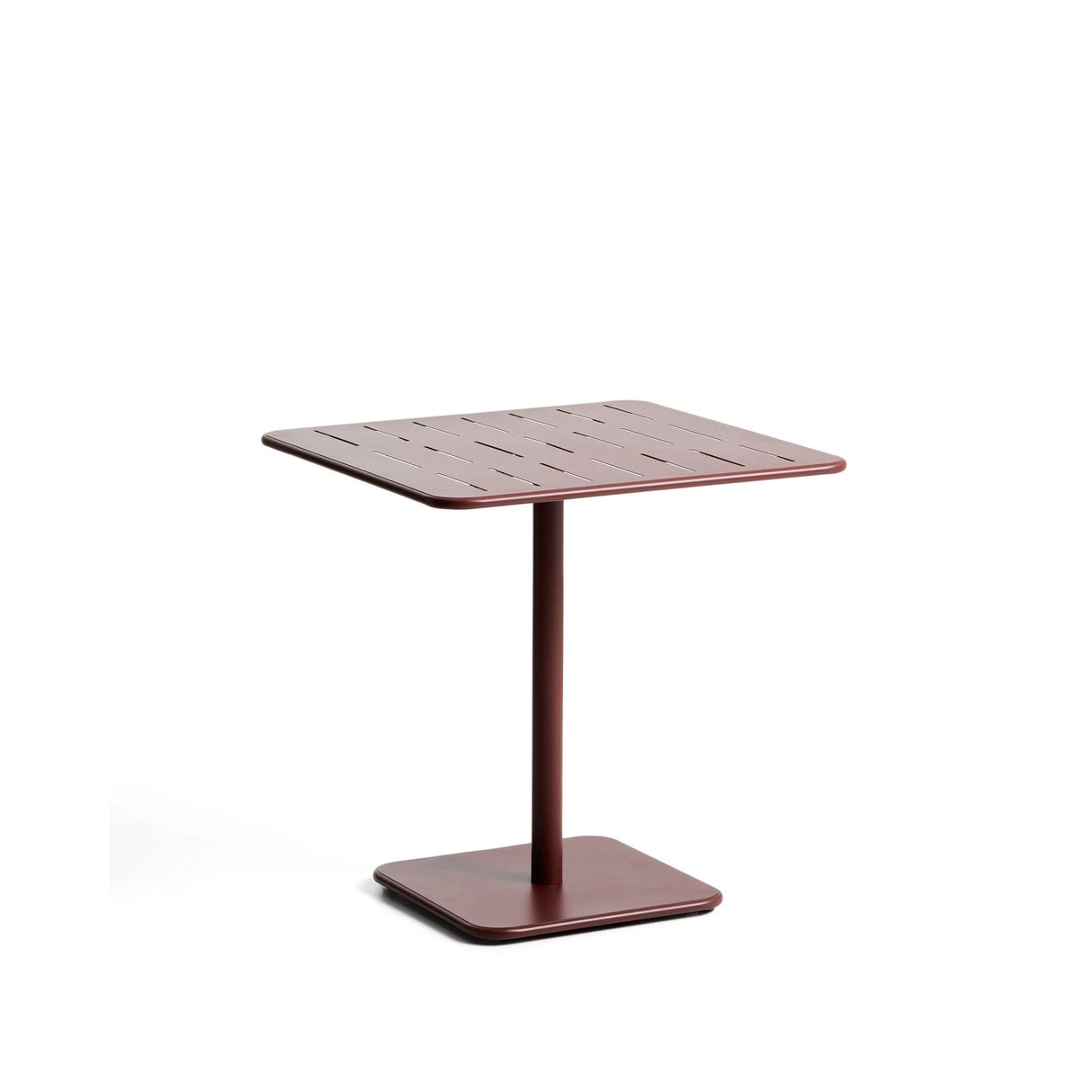 Outdoor-Tisch Brai aus granatrot verzinktem Stahl, 70 x 70 cm von Kave Home – Bild 3