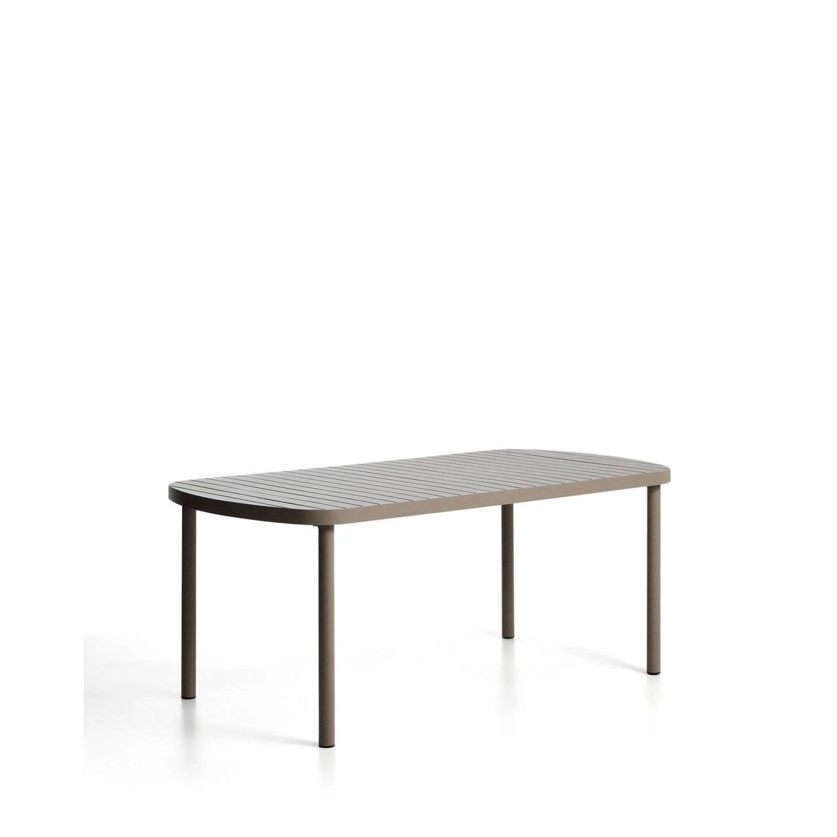 Outdoor-Tisch Joncols aus Aluminium mit taupefarbener Lackierung, 180 x 90 cm von Kave Home – Bild 2