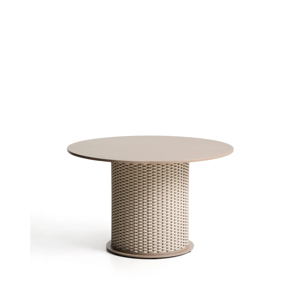 Outdoor-Tisch Sedalis aus Aluminium und Seil in Taupe, Ø 120 cm von Kave Home – Bild 4
