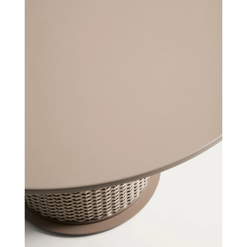 Outdoor-Tisch Sedalis aus Aluminium und Seil in Taupe, Ø 120 cm von Kave Home – Bild 5