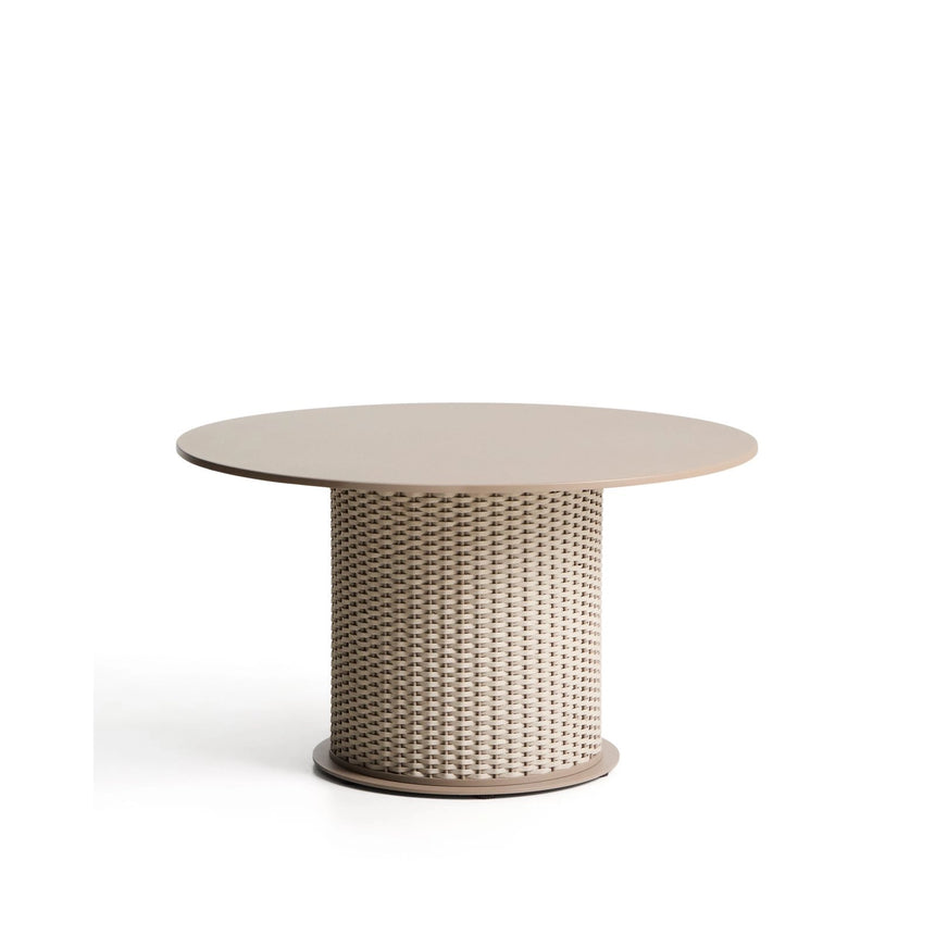 Outdoor-Tisch Sedalis aus Aluminium und Seil in Taupe, Ø 135 cm von Kave Home – Bild 1