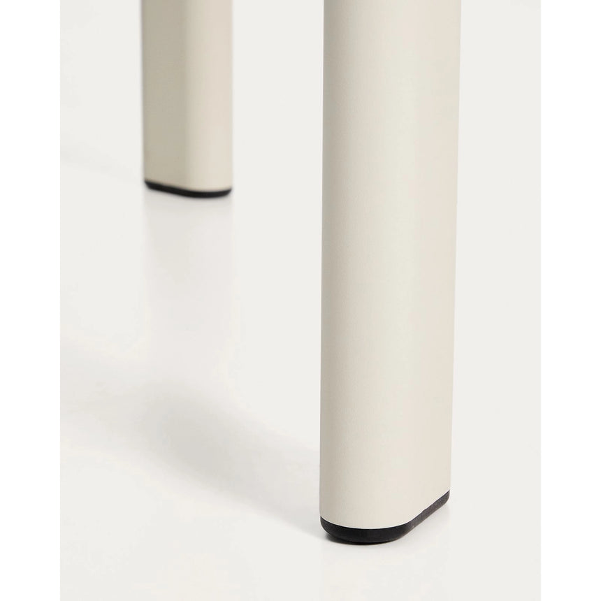 Ovaler Tisch Erice aus Aluminium und gehärtetem Glas in Ecru 230 x 100 cm von Kave Home – Bild 12