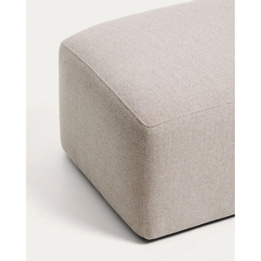 Pouf-Randmodul Blok in beiger Chenille, 60 x 104 cm, FSC Mix Credit von Kave Home – Bild 5