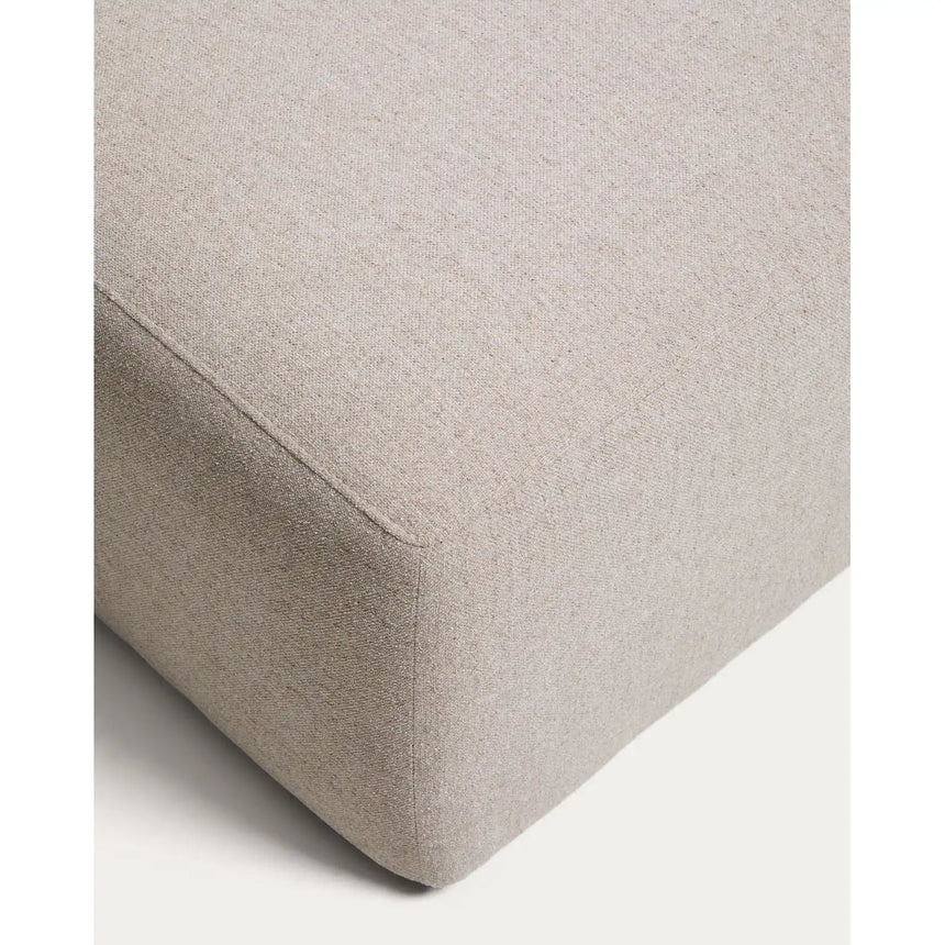 Pouf-Randmodul Blok in beiger Chenille, 60 x 104 cm, FSC Mix Credit von Kave Home – Bild 6