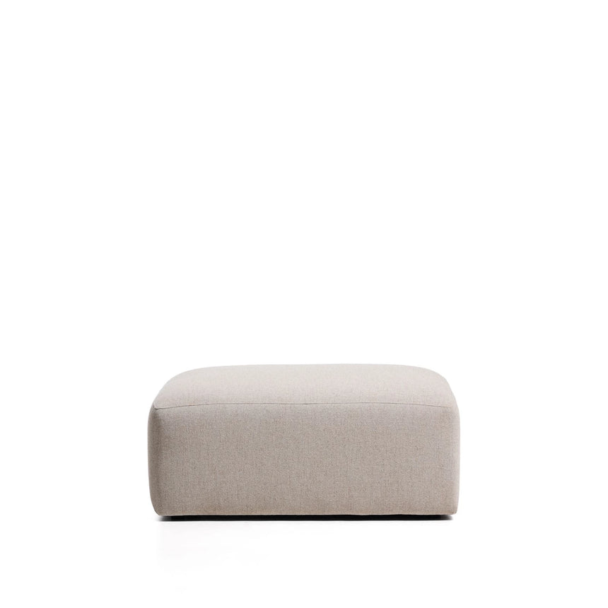 Pouf-Randmodul Blok in beiger Chenille, 90 x 104 cm, FSC Mix Credit von Kave Home – Bild 1