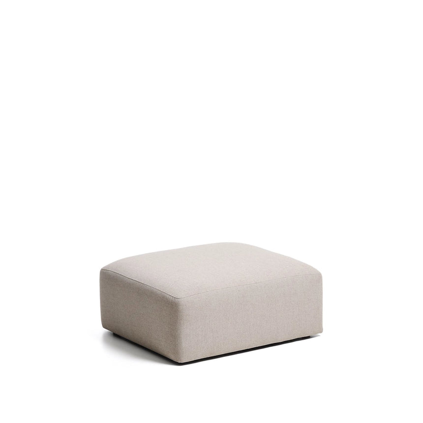 Pouf-Randmodul Blok in beiger Chenille, 90 x 104 cm, FSC Mix Credit von Kave Home – Bild 3