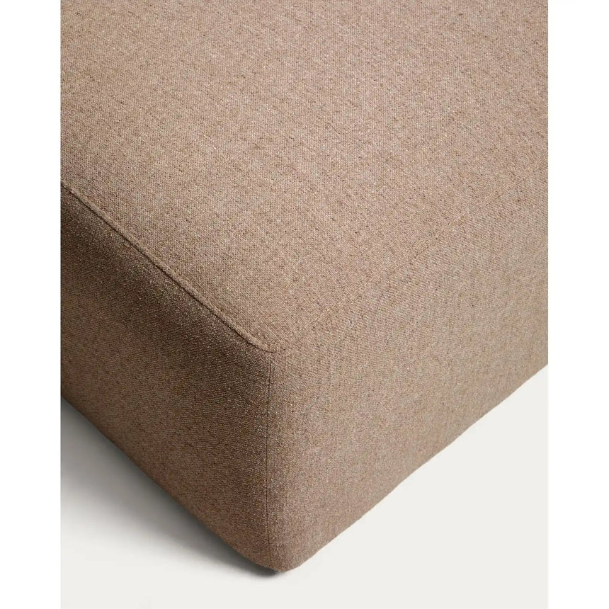 Pouf-Randmodul Blok in brauner Chenille, 60 x 104 cm, FSC Mix Credit von Kave Home – Bild 6