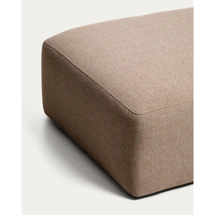 Pouf-Randmodul Blok in brauner Chenille, 90 x 104 cm, FSC Mix Credit von Kave Home – Bild 5